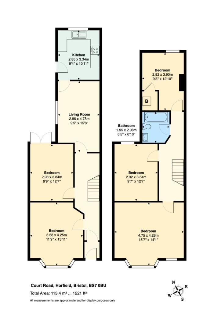Floorplan for Court Road, Horfield, Bristol